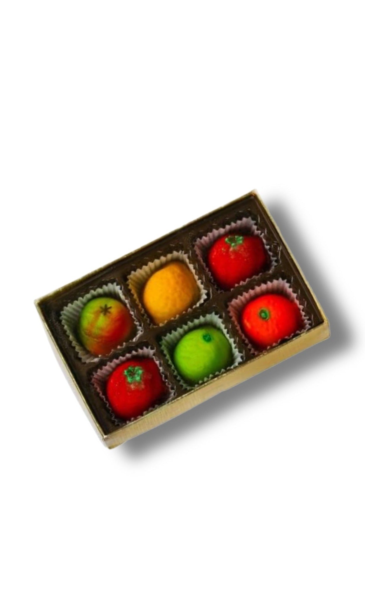 Bergen Marzipan Fruit 6pc Assorted 2.6oz