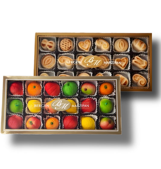 Bergen Marzipan M-1 Assorted Fruit and Toasted Marzipan Bundle Pack